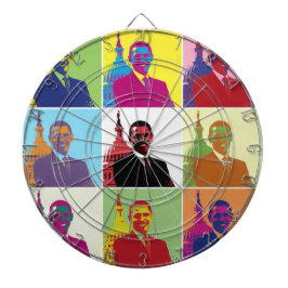 Präsident Obama Pop Art Dartscheibe