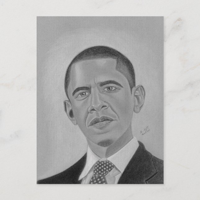 Präsident Obama Postkarte (Vorderseite)