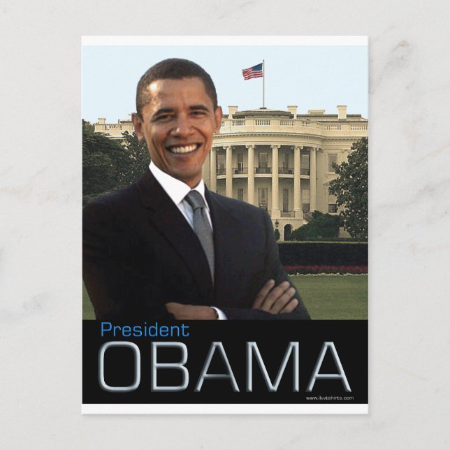 Präsident Obama Postkarte (Vorderseite)