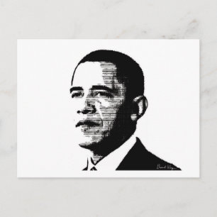 Präsident Obama Postkarte