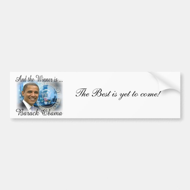 Präsident Obama Re-election Keepsakes Autoaufkleber (Vorne)