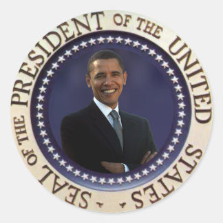 Präsident Obama Runder Aufkleber