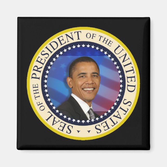 Präsident Obama Sammlerstücke Magnet (Vorne)