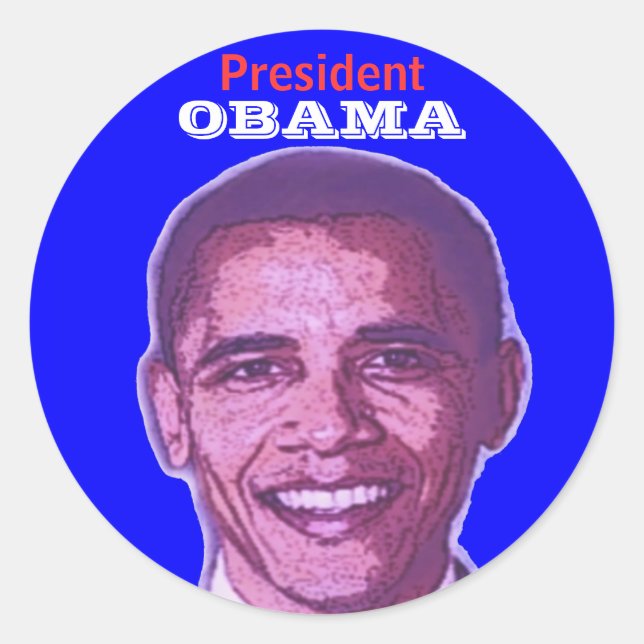 Präsident OBAMA Sticker (Vorderseite)