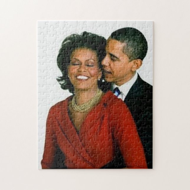PRÄSIDENT OBAMA UND ERSTES LADY-PUZZLE (Vertikal)