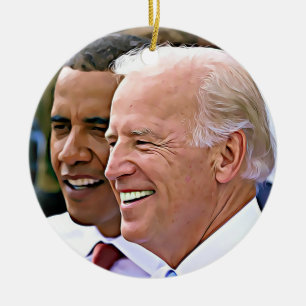 Präsident Obama und Vizepräsident Biden Keramik Ornament