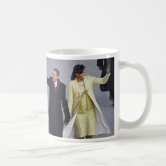 Präsident Obama WALK AUF PENNSYLVANIA-Allee Kaffeetasse (Rechts)