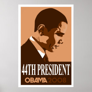 Präsident Poster 3 Obama-Brown 44.