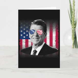 Präsident Reagan USA-Flagge Patriotisch Amerikanis Karte