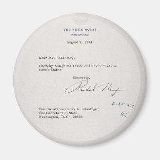 Präsident Richard M. Nixon Resignationsschreiben Magnet