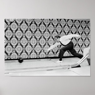 Präsident Richard Nixon Bowling - 1971 Poster