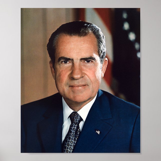 Präsident Richard Nixon Portrait Poster (Vorne)
