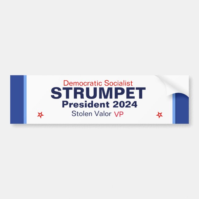 Präsident STRUMPET Einweihung Bumper Sticke Autoaufkleber (Vorne)