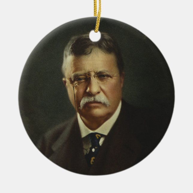 Präsident Theodore Roosevelt durch Keramikornament (Vorne)