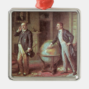 Präsident Theodore Roosevelt Silbernes Ornament