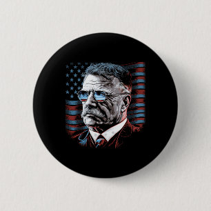 Präsident Theodore Teddy Roosevelt Amerika vom Jul Button