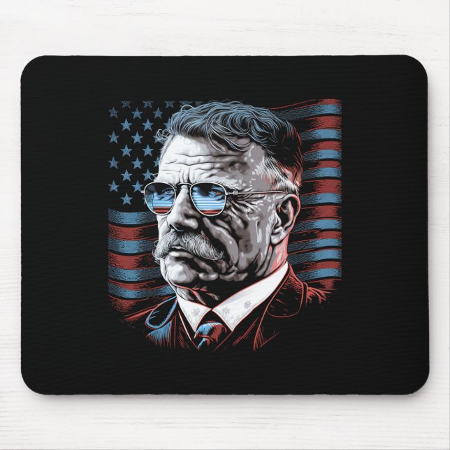 Präsident Theodore Teddy Roosevelt Amerika vom Jul Mousepad (Vorne)