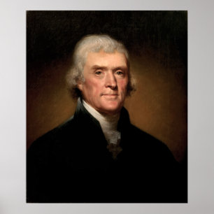 Präsident Thomas Jefferson Poster