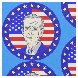 Präsident tritt zwei amerikanische Flagge Stoff