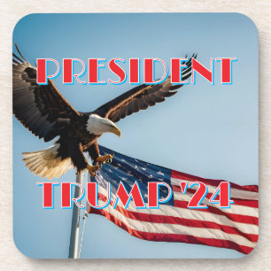 PRÄSIDENT TRUMP 2024 GETRÄNKEUNTERSETZER