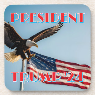 PRÄSIDENT TRUMP 2024 GETRÄNKEUNTERSETZER
