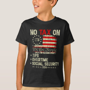 Präsident Trump 2024: Keine Steuer auf Überstunden T-Shirt