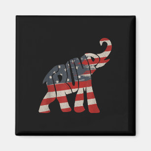 Präsident Trump 2024 Republikaner Elephant Trump Magnet