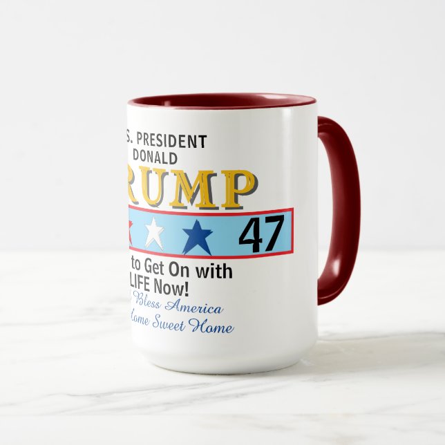 Präsident Trump 45 47 Tasse (VorderseiteRechts)