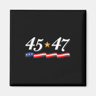 Präsident Trump 45 47 Zahlen als 45. und 47. Magnet