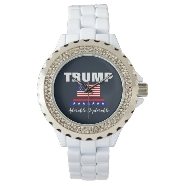PRÄSIDENT TRUMP ADORABLE VERTRETENDE AUFSICHT ARMBANDUHR (Vorderseite)