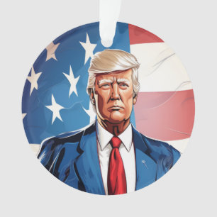 Präsident Trump Akrylornament Ornament