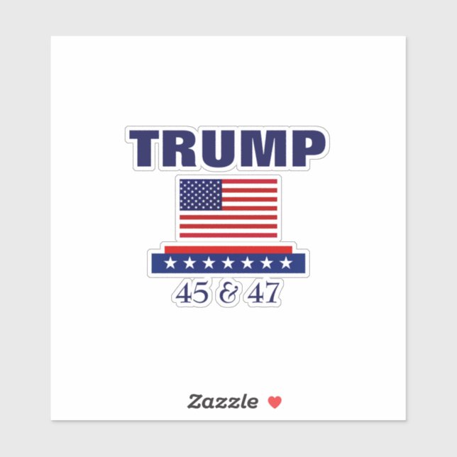 PRÄSIDENT TRUMP AUFKLEBER (Blatt)