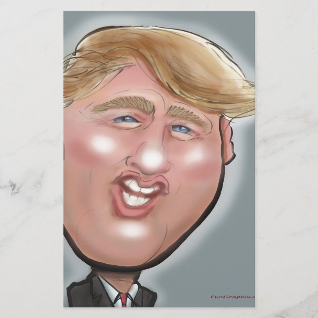 Präsident Trump Briefpapier (Vorderseite)