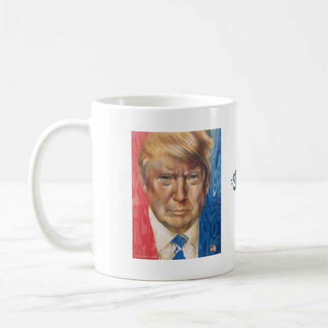 Präsident Trump Coffee Mug Kaffeetasse (Links)