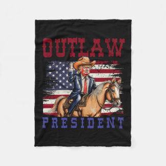 Präsident Trump Cowboy Trump 2024 verurteilt Felon Fleecedecke