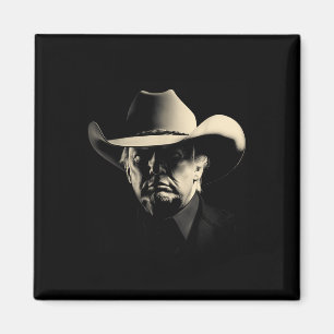 Präsident Trump Cowboy Usa 2024 Abstimmung Magnet