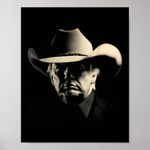 Präsident Trump Cowboy Usa 2024 Wahl Poster