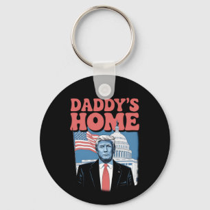 Präsident Trump Daddy's Home Nimm Amerika zurück Schlüsselanhänger