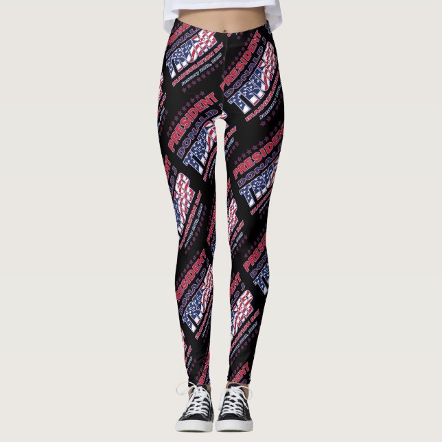 Präsident Trump Einweihung 2025 Leggings (Vorderseite)