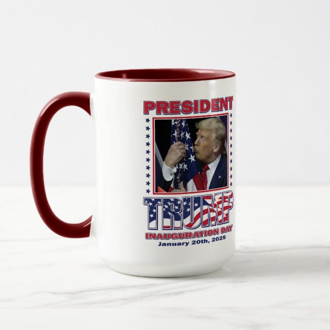 Präsident Trump Einweihung Tasse (Links)