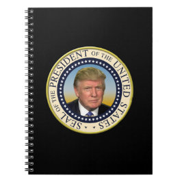 Präsident Trump Foto Presidential Seal Notizblock