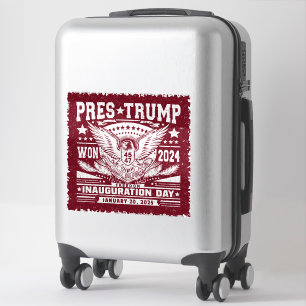 Präsident Trump gewann 2024 Aufkleber