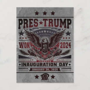 Präsident Trump gewann 2024 Postkarte