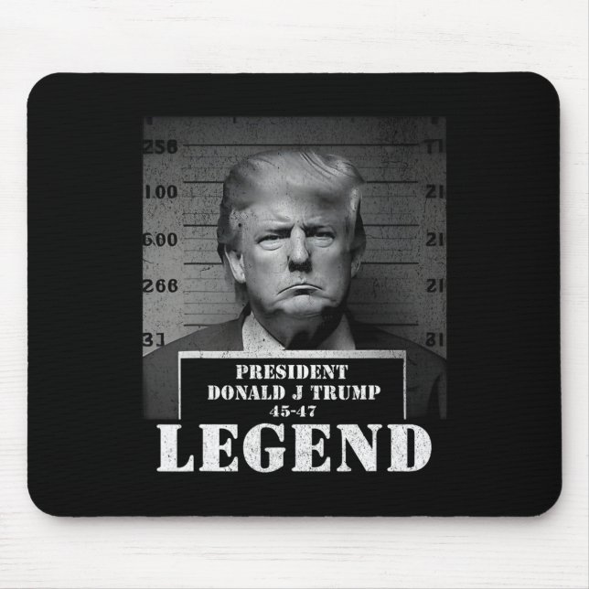 Präsident Trump Legend Mugshot Mousepad (Vorne)