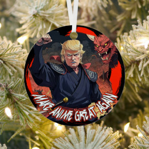 Präsident Trump macht Anime wieder groß Ornament Aus Metall