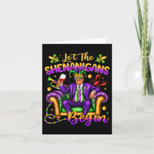 Präsident Trump Mardi Gras Funny Ließ die Shenanig Karte