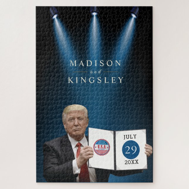 Präsident Trump 🇺 ✨ Patriotic Wedding Custom (Vertikal)