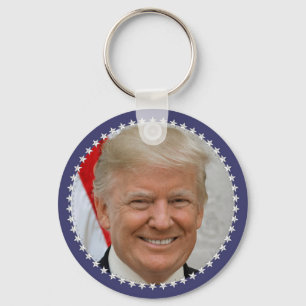 Präsident Trump Portrait (XT-20181023-1520-V2) Schlüsselanhänger