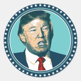 Präsident Trump Runder Aufkleber