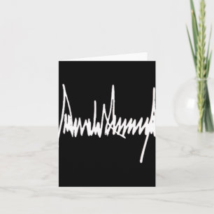 Präsident Trump Signature Verlassen Chest White Karte